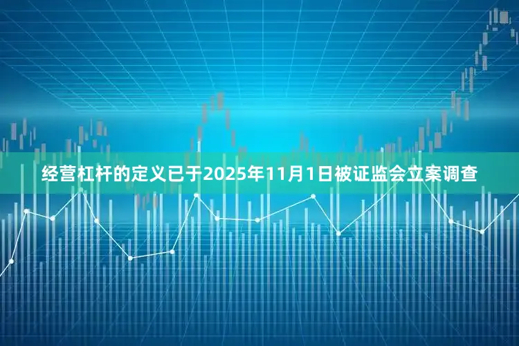 经营杠杆的定义已于2025年11月1日被证监会立案调查