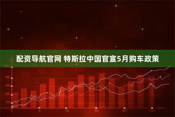 配资导航官网 特斯拉中国官宣5月购车政策